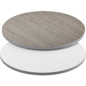 Flash Furniture 30" Round Table Reversible Laminate Top, White/Gray (Pack of 1)