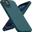 OuXul for iPhone 14 Case, iPhone 13 Case Shockproof Liquid Silicone Protective Phone Case with Soft Anti-Scratch Microfiber Lining Ultra Slim Drop Protection Phone Cover 6.1 inch(Blackish Green)