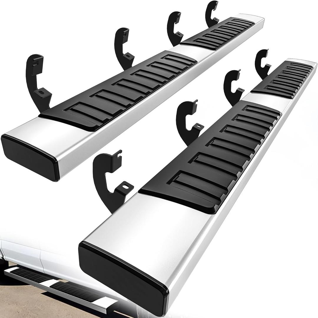 YITAMOTOR 6.5 Inches Running Boards Compatible with 2019-2026 Chevy Silverado/GMC Sierra 1500 Crew Cab, 2020-2026 2500HD 3500HD, Running Boards for Silverado Crew Cab, Side Step Bars Stainless Steel