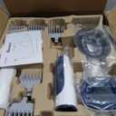 Dog Grooming Kit with Vacuum, 15000Pa Pet Hair Clipper and Shedding Brush, 50dB Low Noise, 2L Capacity, White