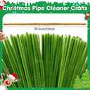 2 x MQOALA 484 Pieces Pipe Cleaners, Chenille Stems for Crafts, Thicker Fluffy Chenille Stems, 5 Assorted Colors Pipe Cleaners Craft for DIY Art Projects Party Decorations,Art and Craft Supplies