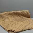 Hausattire Hand Woven Jute Braided Rug, 6 Round  Natural, Reversible Boho Entry Area Rugs for Kitchen, Living Room I Farmhouse Decorative Floor Rug, 6 Feet Round