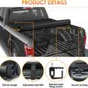 Nilight Soft Roll Up Truck Bed Tonneau Cover for Ram 1500 2009-2018 5.7ft