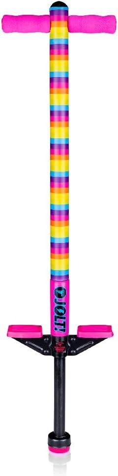 Flybar Foam Jolt Pogo Stick for Kids Ages 6+, 40 to 80 Pounds, Perfect for Beginners (Rainbow), Standard