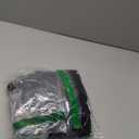 Pirate Costume Accessories - 6 Piece Set with Head Scarf, Sash, Bracelet, Necklace, Fake Nose Rings & Hair Beads (Black)