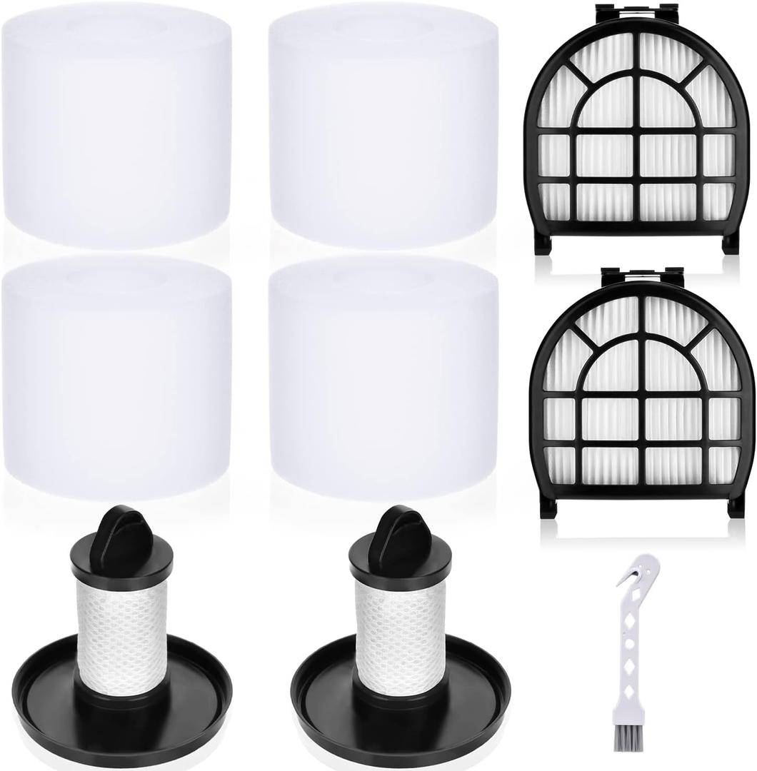 Leadaybetter Filter Replacement for Shark LZ600 LZ601 LZ602 LZ602C APEX UpLight Lift-Away DuoClean Vacuum Cleaner, 2 Post HEPA & 2 Pre Motor Filters 4 Foam Filters, Part # XHFFC600 & XFFLZ600