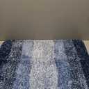 OLANLY Bathroom Rug Set 2 Piece, Soft Absorbent Microfiber Bath Rug Set, Non-Slip, Machine Wash Dry, Plush Shaggy Bath Mats for Bathroom (30"x20"+24"x16", Navy)