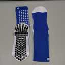 Lux Dual Grip Socks - Soccer Grip Socks for Men and Women. GripArray Performance & Comfort (Small, Blue)