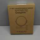 Gospire 9 Inch Extra Large Wall Mounted Mirror with 1X/10X Magnification, 360 Swivel & Extendable, Chrome Polished Finish for Bathroom Vanity, Shaving & Makeup (Men & Women) (Silvery)