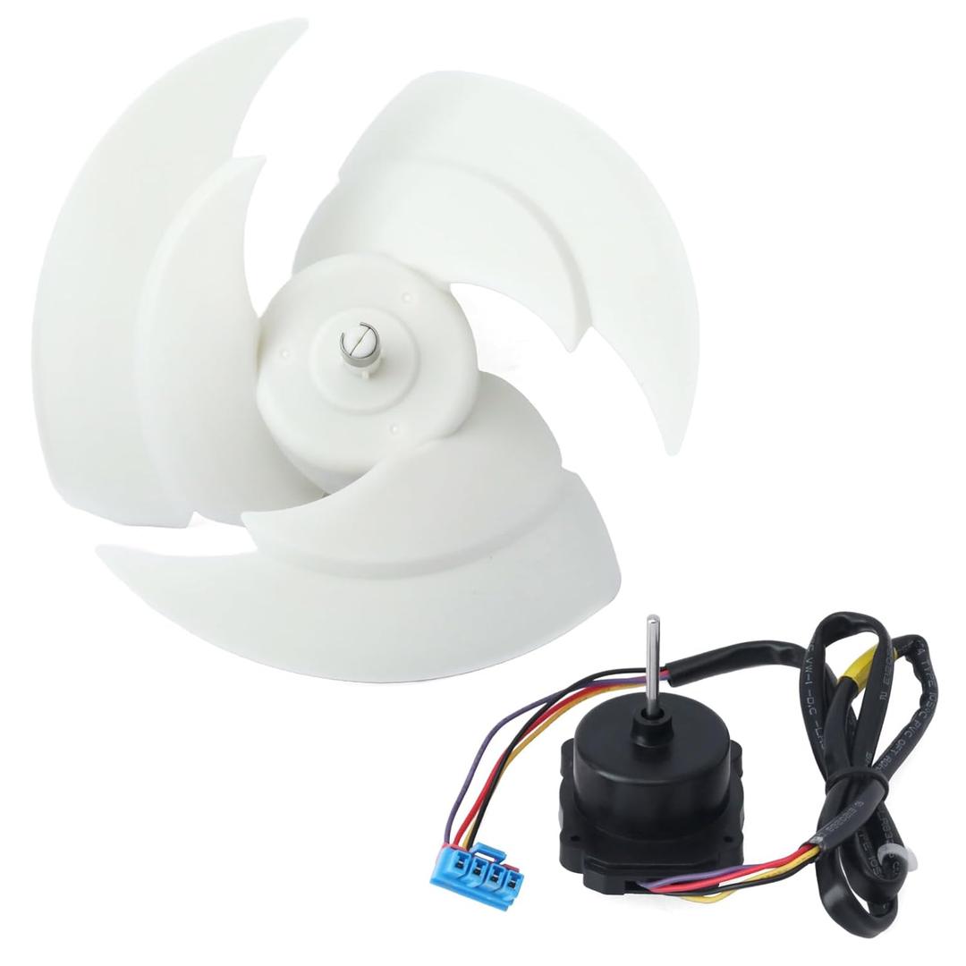 EAU65058502 EAU65058501 Refrigerator Condenser Fan Motor with Blade Replacement for LG LMXS LNXC LNXS RDCS etc Fridges for Kenmore Freezer Assembly Replace EAU64843805 RFD3410A102A