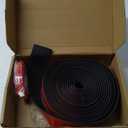 20Ft Car Wheel Arch Trim, Fender Flares Arches Wing Expander Car Wheel Eyebrow Anti-Collision Strip for Pickup SUV Car Fender Flare Edge Trim (5.5CM)