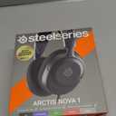 SteelSeries Arctis Nova 1 Multi-System Gaming Headset Hi-Fi Drivers 360 Spatial Audio Comfort Design Durable Ultra Lightweight Noise-Cancelling Mic PC, PS5/PS4, Switch, Xbox - Black