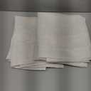 NICETOWN Small Curtains 36 inches Long 2 Panels Set, Rod Pocket & Back Tab Flax Linen Semi Sheer Privacy with Light Through Drapes for Kitchen/Bathroom, Natural, W29 x L36