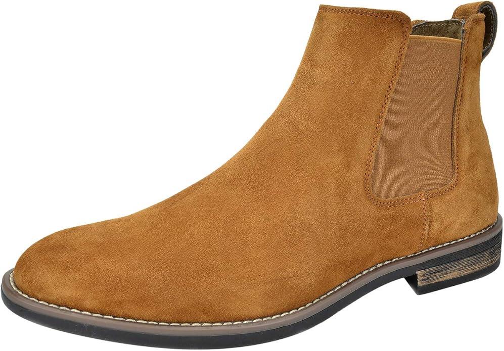 Bruno Marc Men's Suede Leather Chelsea Ankle Boots Size 12