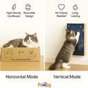 Cat Scratcher Box Art Dcor | Designer Cardboard Scratch Pads with Decorative Van Gogh-Inspired Design | Reversible Boards for Indoor Cats