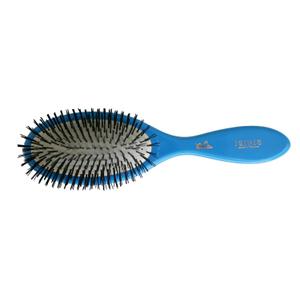 Isinis Hair Brush 440 Medium Electric Blue  Made in France 8-Row Styling Brush with No Ball Tip Nylon Bristles, Cushion Base for Smooth Blow-Drying, Detangling & Everyday Hair Care