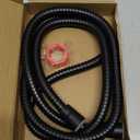 Blissland Shower Hose Extra Long 59 Inches Handheld Shower Head Hose with Brass Insert and Nut - Durable and Flexible - Black