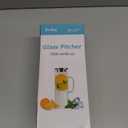 Yirilan Glass Pitcher, 1.5liter Glass Pitcher With Lid, Carafes and Pitchers, Iced Tea Pitcher, Water Carafe With Handle, Heat Resistant Borosilicate Glass Jug, Beverage Pitcher, Tea Jug With Brush