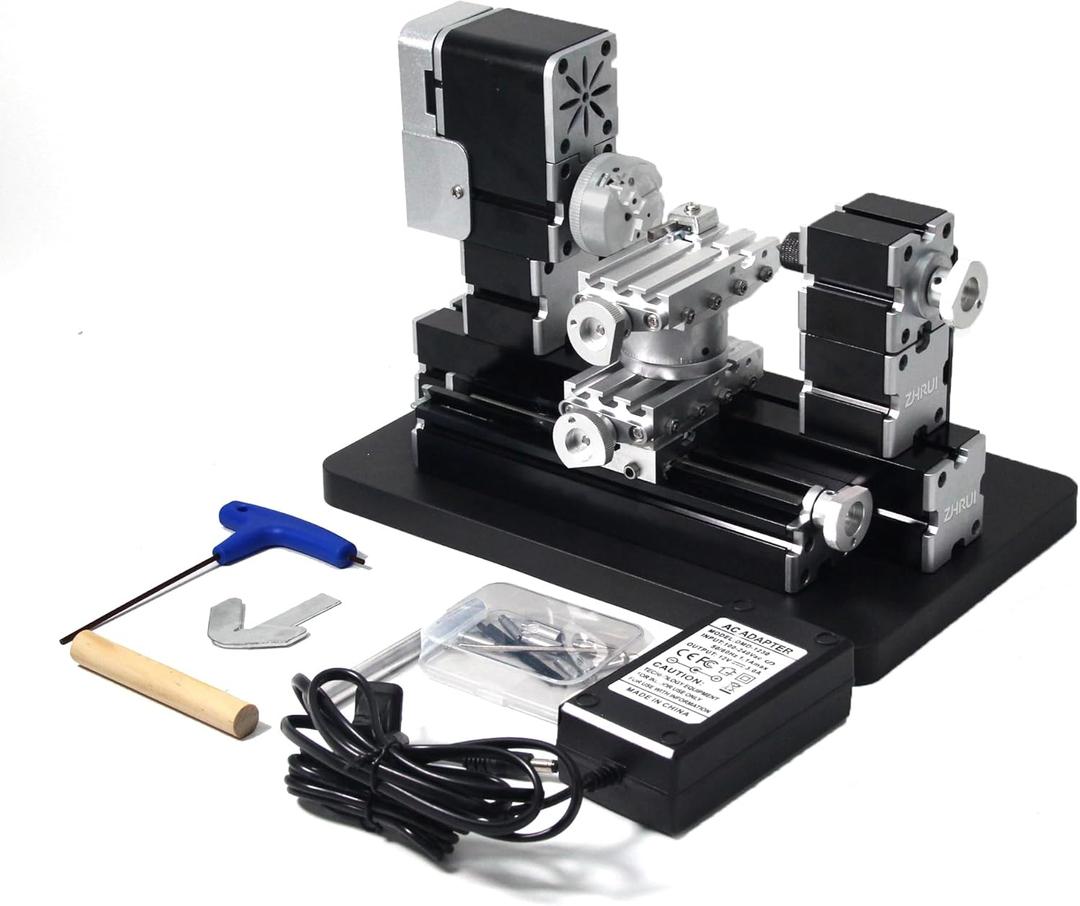 High Power 60W Powerful Mini Metal DIY 4-axis Rotating Lathe Lathes Machine Tools With Base 12000 rpm for Wood Soft Metals Plexiglass Plastic High Power 60W Powerful Mini Metal DIY 4-axis Rotating Lathe Lathes Machine Tools With Base 12000 rpm for Wood Soft Metals Plexiglass Plastic