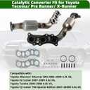Catalytic Converter Compatible with 2003-2009 Toyota 4Runner, 2005-2011 Toyota Tacoma, 2007-2009 Toyota FJ Cruiser 4.0L (EPA Compliant)(Catalyst+ Grade)