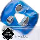 MyHalos® Ice Face Mask - Frozen Face Mask for Pain Relief, Migraine & Wisdom Tooth Surgery - Our Cooling Face Mask for Swelling, Puffiness & Stress Relief - Hot or Cold Gel Face Mask Cold Pack