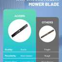 ACEBRI Mower Blades 54 '' for John Deere M143520 54 inch Mower Blades for John Deere z375r 1023E,1025R, LX280, X320 X380 X570 X580 X590 Blades for John Deere Z425, Z435, Z445 blades, (4/5" Cente)3Pack