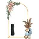 Metal Arch 6.6FT Backdrop Stand,Balloon Arch Stand for Wedding Ceremony, Birthday Party,Banquet Decoration,Baby Shower, Graduations and Garden Decor（6FT,6.6FT,7.2FT