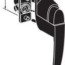 Prime-Line K 5079 Colonial Push Button Screen or Storm Door Latch, Black (Single Pack)