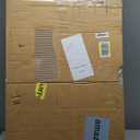 Litter Box Enclosure, Hidden Litter Box Furniture Cabinet with Storage, Cardboard and Sensor Light, Wood Indoor Cat House Washroom, Farmhouse Style, Rustic Brown