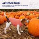 FUAMEY Dog Fleece Vest for Large Dogs,Warm Stretchy Dog Sweatshirts Pullover with Leash Hole Dogs Sweater Soft Pet Turtleneck Cozy Pet Vest Lightweight Sleeveless Orange XL