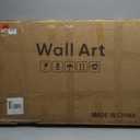 Framed Boho Neutral Abstract Wall Art for Living Room, Large 3 Piece Mid Century Modern Painting Prints, Minimalist Geometric Canvas Artworks for Dining Room Hallway Office Wall Decor, 24x36 In