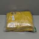 Estelar Textiler Yellow Blackout Curtains for Living Room, Room Darkening Silver Palm Tree Pattern Curtains 96 Inches Long, Light Blocking Thermal Insulated Window Drapes for Bedroom, 52Wx96L,2 Panels