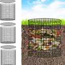 3 Pcs Detachable Worm Farm Compost Bins for Garden, Underground Worm Farms for Recycling Kitchen Food Waste(11.8x12.2 Inch)