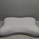 Side Sleeper Neck Pillow for Sleeping - Patented Cervical Neck Pillow with Cooling Cover- High Density Memory Foam Curved Pillows for Adults (Grey) (Medium Firm / Grey)