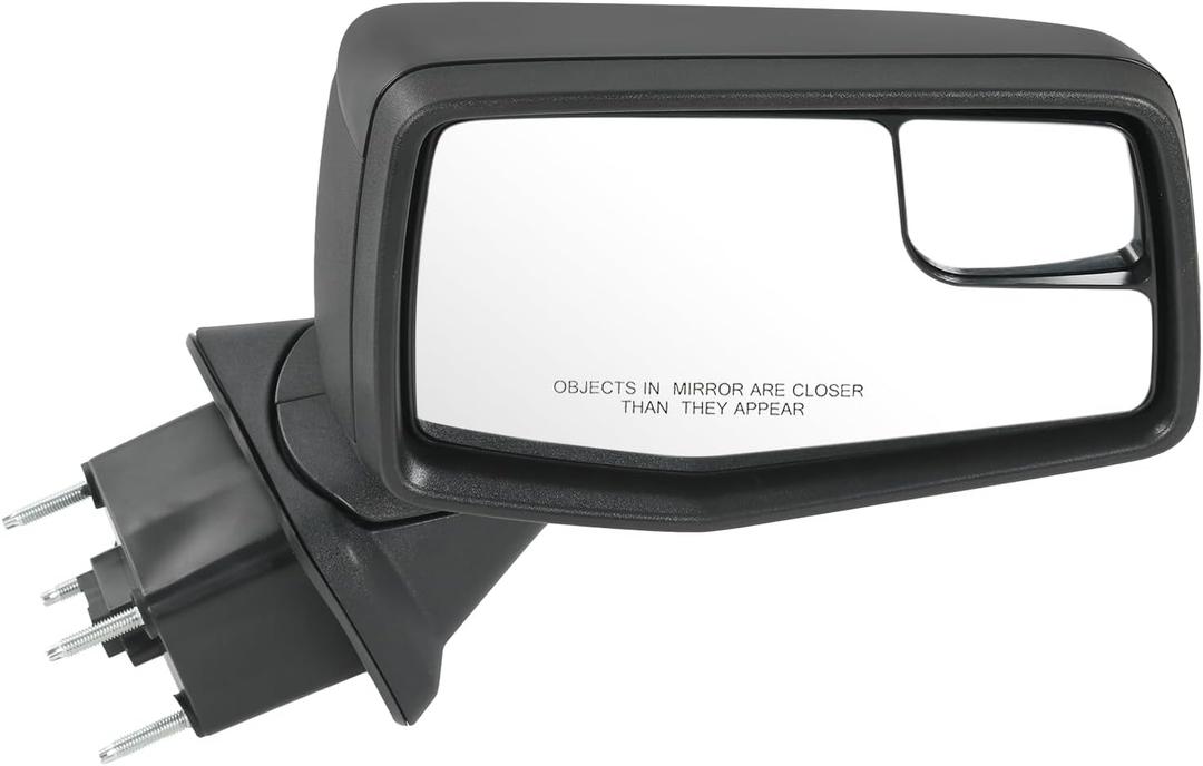 JDMSPEED Right Passenger Side Mirror Compatible with 2019-2024 Chevy Silverado 1500 Black Heated Power Glass Manual Folding Temperature Sensor Replace#GM1321583(7 Pins)