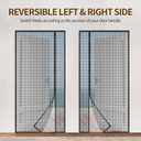 Magnetic Screen Door,Reversible Left or Right Side Opening, Mesh Door Screen Magnetic Closure,Keep Bugs Out,Pet and Kid Friendly, Fits Door Size 38" x 82"