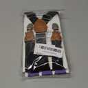 2 Pieces Dog Diaper Suspenders Escape Proof, Adjustable Belly Band for Male Dogs and Diaper Holder for Female Dogs in Heat, Washable & Reusable with 3 Clips(Black&Purple,M/L)