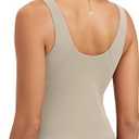 ODODOS Cloud Feeling Tank Bra for Women U Back Wirefree Longline Sports Bra Yoga Crop Top L