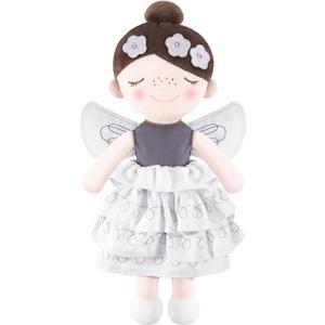 Soft Baby Doll Toys (16'') for Girls, My First Baby Rag Dolls for 1 Year Old Girl Birthday Gift Plush Doll Toys Machine Washable Baby Doll for Toddler Kids Infants - Flower Princess