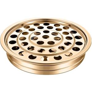 Suzile Communion Trays for Churches - Silver & Stainless Steel Communion Set with Plates, Tray, Ware & Lid (Gold)
