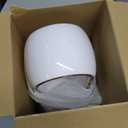 KONSIDEN Desk Fan Bladeless, 11.8 Inch Office Fan Small, Quiet, 3 Speed Adjustment, Touch Control, Easy to Clean, Desk Fans Small Quiet, Ideal for Office, Living Room, Bedroom (White/Gold)