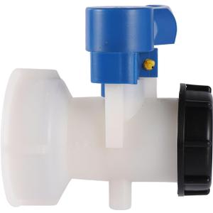 1PCS Plastic DN40/80 Butterfly Valve 1000L IBC Tote Tank Drain Adapter Garden Switch Hose Fittings Water Container Connector(DN 80)