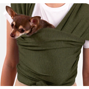 Cat Sling Carrier for Small Pets Anti-Anxiety Cat Sling, Kitten Pouch Pet Sling in Gray Black Blue Green Pink Yellow (Green, Standard)