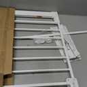 Safety 1st Easy Install Walk Thru Baby Gate for Doorway With Door, Dog Gates, Fits 29"-38", Easy Install 28" Tall, White