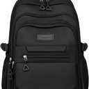 Eagerrich School Cute Aesthetic Backpack Girls Backpack for Students Kids Teen Girls Large Capacity Bookbags College Backpacks Laptop Lightweight Bookbag Casual Travel Daypacks School BagBlack