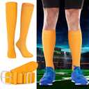 Haysandy Baseball or Softball Sock and Belt Combo Set 3 Football Baseball Socks with Softball Belt for Youth Boys Kids (Yellow, XL)