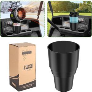 10L0L Universal Golf Cart Heater Propane Cup Holder for Yamaha EZGO Club Car, Material Upgrade Replacement Holder for 16.4 oz Portable Propane Heater Camping Gas Cylinder Black