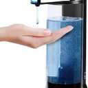 Secura 17oz Automatic Liquid Soap Dispenser, Touchless Battery Operated Hand Soap Dispenser with Adjustable Soap Dispensing Volume Control Dial, Personal Care Dispenser for Household Use (Chrome)