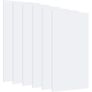 6 Pack 22.5" x 46.5" x 0.08" White Light Cover for Ceiling Frosted Translucent Drop Ceiling Light Diffuser Panels LED Replacement Sheet for Home Commercial Office Hospital