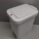 MOPALL 2.7 Gallon Small Bathroom Trash Can with Lid Soft Close, Garbage Can with Press Top Lid & Foot Pedal, Step Trashcan Slim Trash Bin Waste Basket for Toilet, Office, Bedroom, Kitchen, Living Room